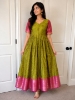 Picture of  Never worn Chanderi silk gown 