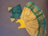 Picture of Peacock Blue & Gold Kids Pattu Langa 1-2y