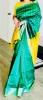 Picture of New Green and Yellow semi pattu saree 