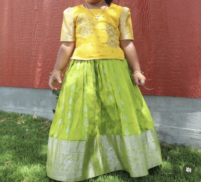 Picture of Pure Kanchipattu lehanga 2-3Y