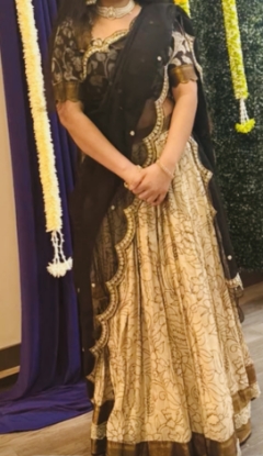 Picture of Kalamkari Outlined Lehanga