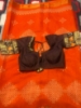 Picture of Real Tanjavur painted blouse with kolam print muslin saree 