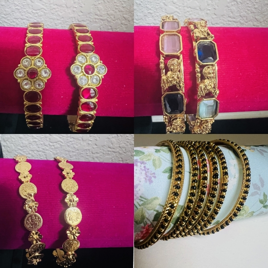 Picture of Size 2.4 --- 4 types of bangles 