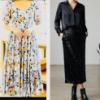 Picture of Combo : Midi dress & sequin skirt set 