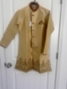 Picture of Cream and red ethnic kurta set 