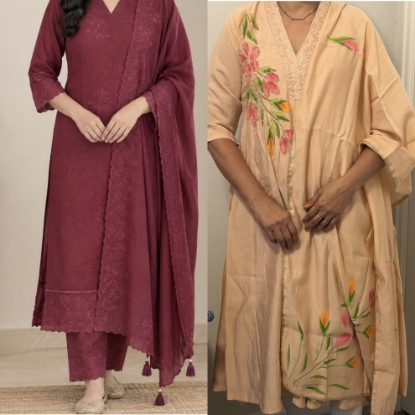 Picture of Mul cotton dresses combo
