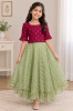 Picture of Party wear frock and lehenga combo for 8 -10 years 