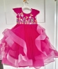 Picture of Kids ruffle party wear frock for 1-3 years