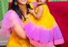 Picture of Mom and Daughter party frock combo set