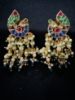Picture of Jadau kundan peacock earrings 