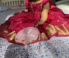 Picture of 2 in 1 Once worn beautiful girl lehenga with multi use kalamkari blouse and frock