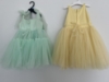 Picture of 2 soft net partywear elegant frocks with floral designs and layers