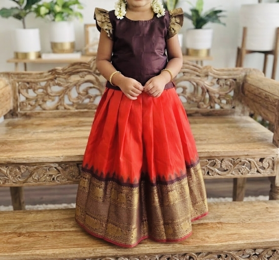 Picture of Brand new semi gadwal lehenga 3-4 yr old