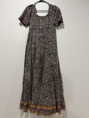 Picture of Pure chanderi cotton kalamkari long dress 