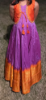Picture of Premium Gadwal long frock with pure raw silk maggam work over coat