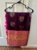 Picture of Purple and pink Pattu saree