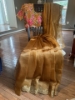 Picture of Gold tissue organza party wear saree