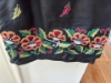 Picture of black kantha work saree